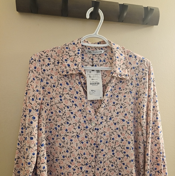 Zara blouse , size small, color: light pink , - Picture 2 of 4